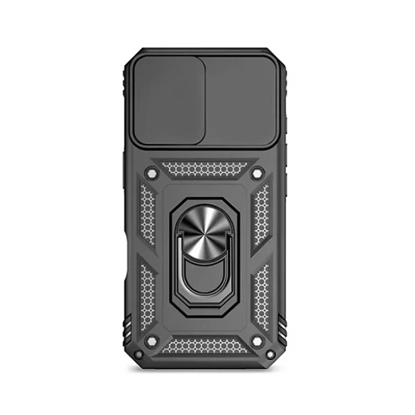 Kit Suporte Magnético + Capa Magnetic Slide Window PHONECARE Para Apple iPhone 17 - Preto
