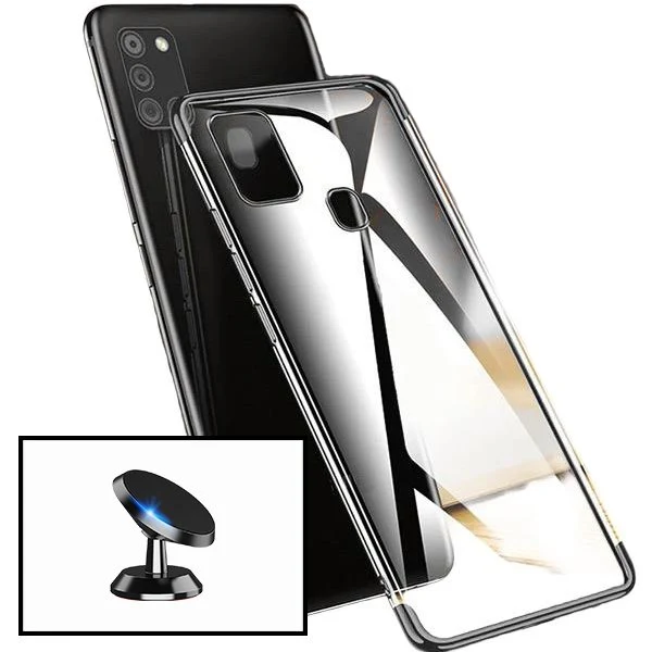 Kit Suporte Magnético de Carro + Capa SlimArmor para Samsung Galaxy A21s