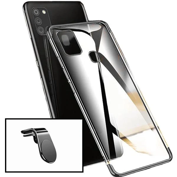 Kit Suporte Magnético L Safe Driving Carro + Capa SlimArmor para Samsung Galaxy A21s