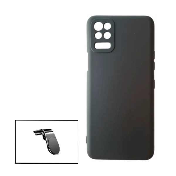Kit Suporte Magnético L Safe Driving Carro + Capa Silicone Líquido para LG K52