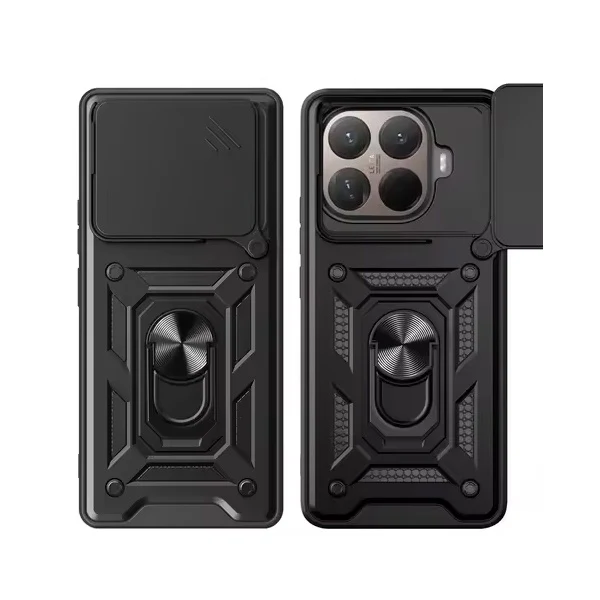 Kit Vidro + Capa Magnetic Slide Window + Suporte L PHONECARE Para Xiaomi 15T Pro 5G - Preto
