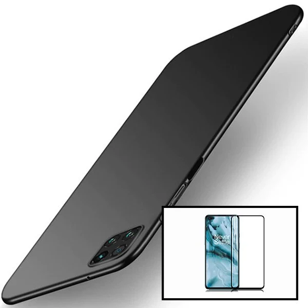 Kit Vidro Premium Full Cover + Capa SlimShield para Oppo A72 5G - Preto