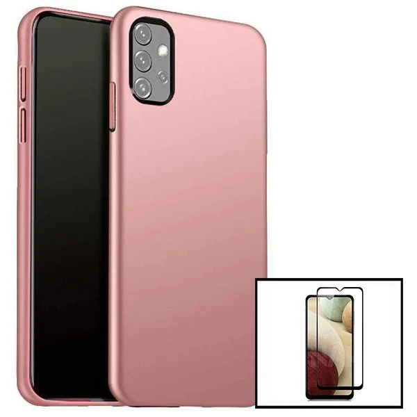 Kit Vidro Premium Full Cover + Capa SlimShield para Samsung Galaxy A32 - Rosa