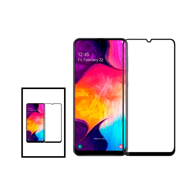 Kit 2 Vidro Premium Full Cover para Samsung Galaxy A33 5G - Transparente/Preto