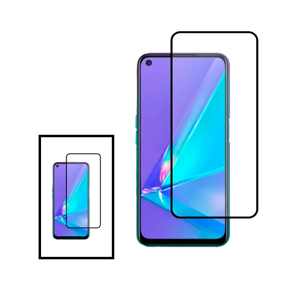 Kit 2 Vidro Premium Full Cover para Realme 9 Pro - Transparente/Preto