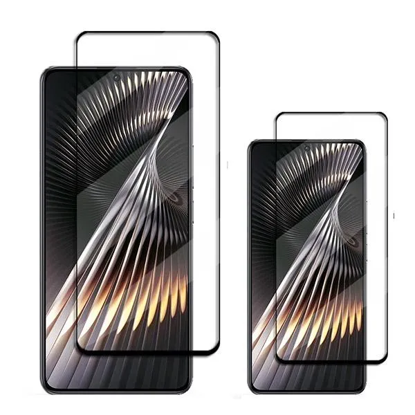 Kit 2 Vidro Premium Full Cover para Xiaomi Redmi Turbo 3 - Transparente/Preto