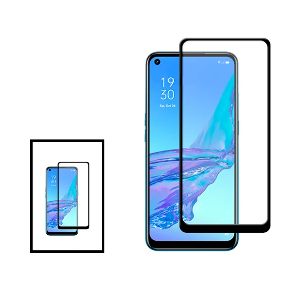 Kit 2 Vidro Premium Full Cover para OnePlus Nord N20 5G - Transparente/Preto