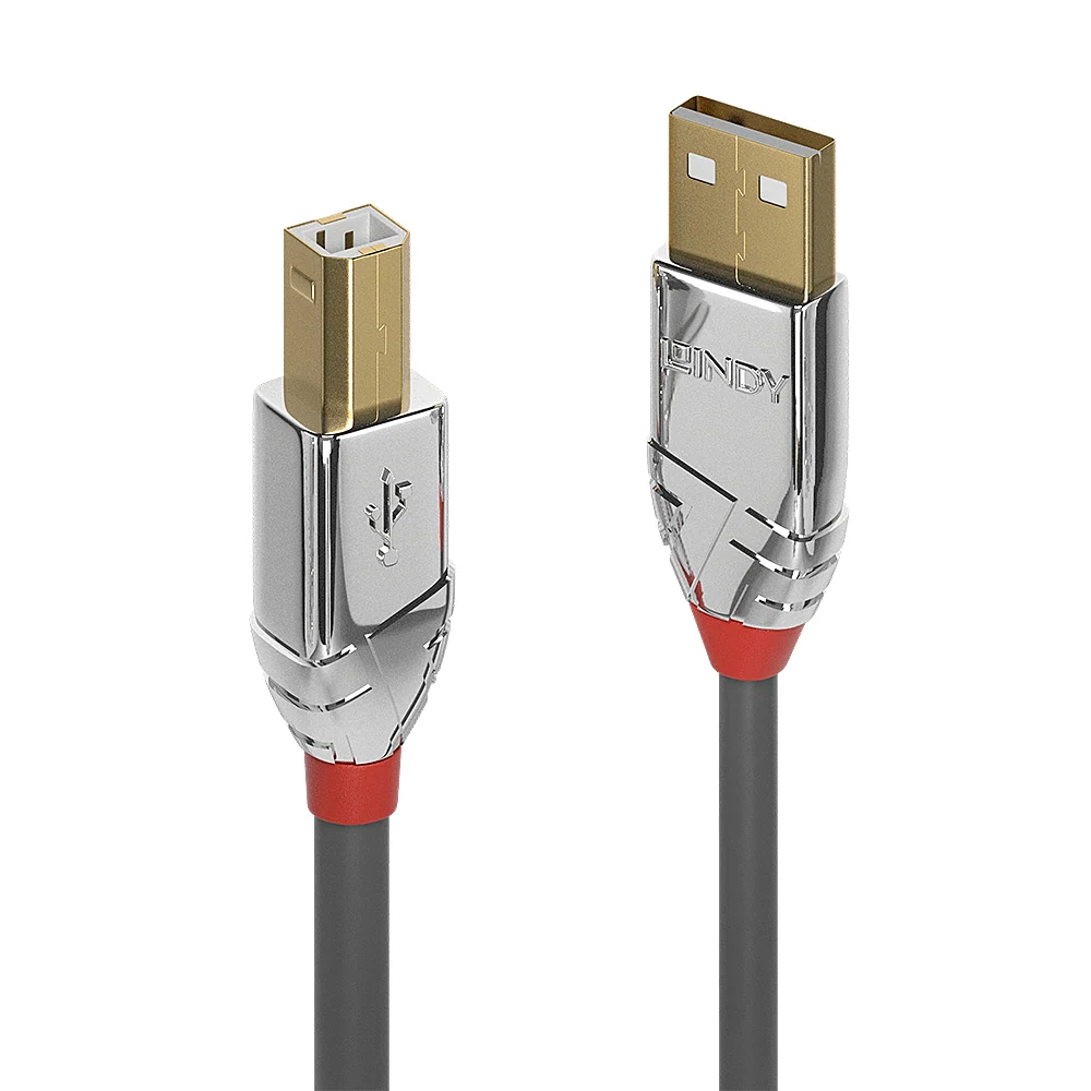 Lindy 36644 cabo USB 5 m USB 2.0 USB USB B Cinzento