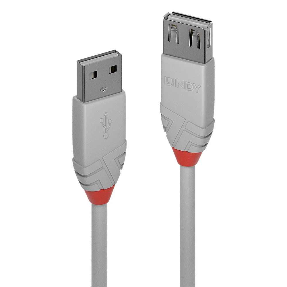 Lindy 36713 cabo USB 2 m USB 2.0 USB Cinzento
