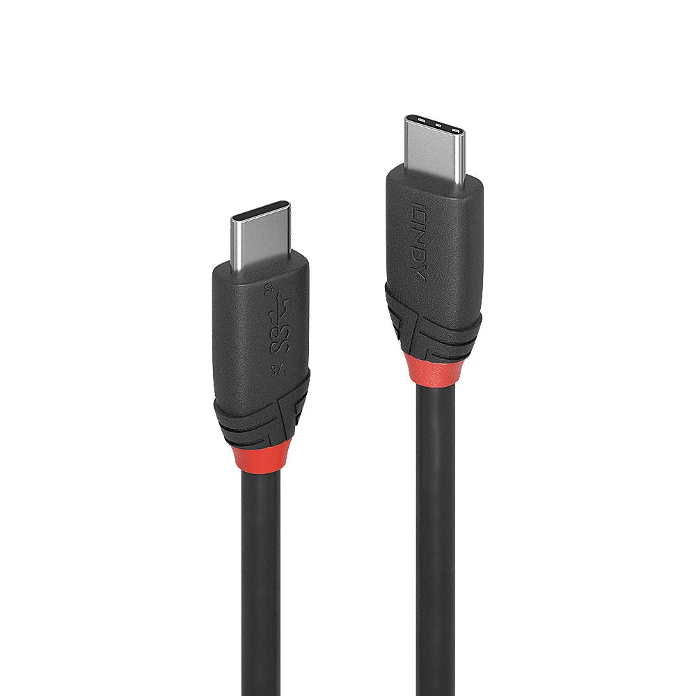 Lindy 36905 cabo USB 0,5 m USB 3.2 Gen 1 (3.1 Gen 1) USB C Preto