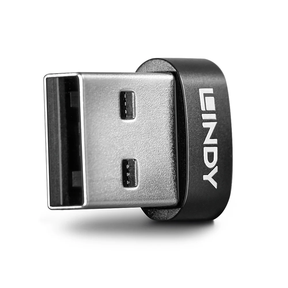 Lindy 41884 adaptador para cabos USB Type- USB Type-C Preto