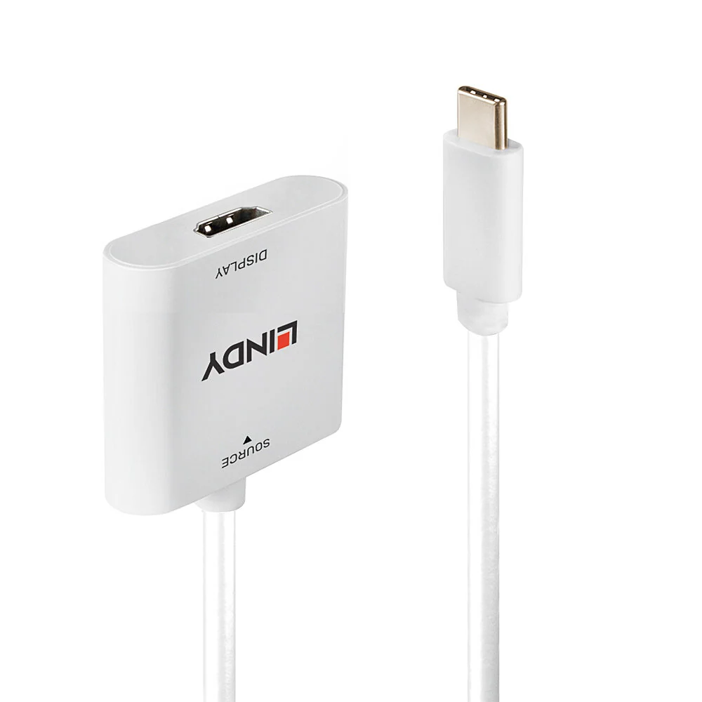 Lindy 43339 adaptador de cabo de vídeo 0,1 m USB Type-C HDMI Bran