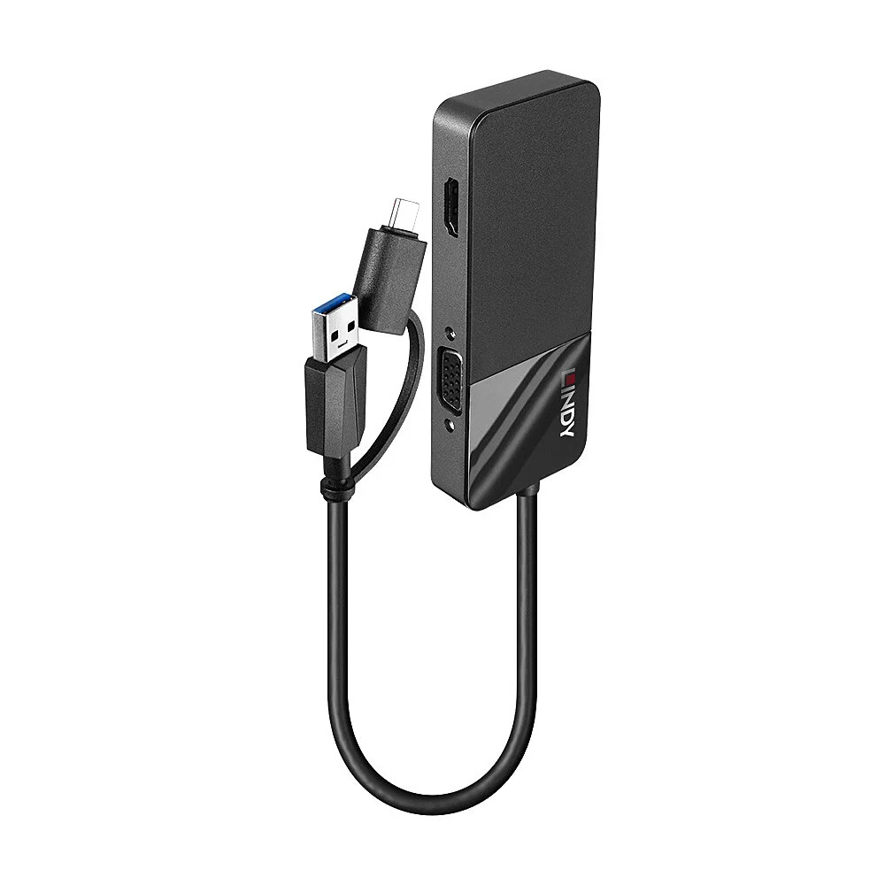 Lindy 43354 base & duplicador de portas USB 3.2 Gen 1 (3.1 Gen 1)