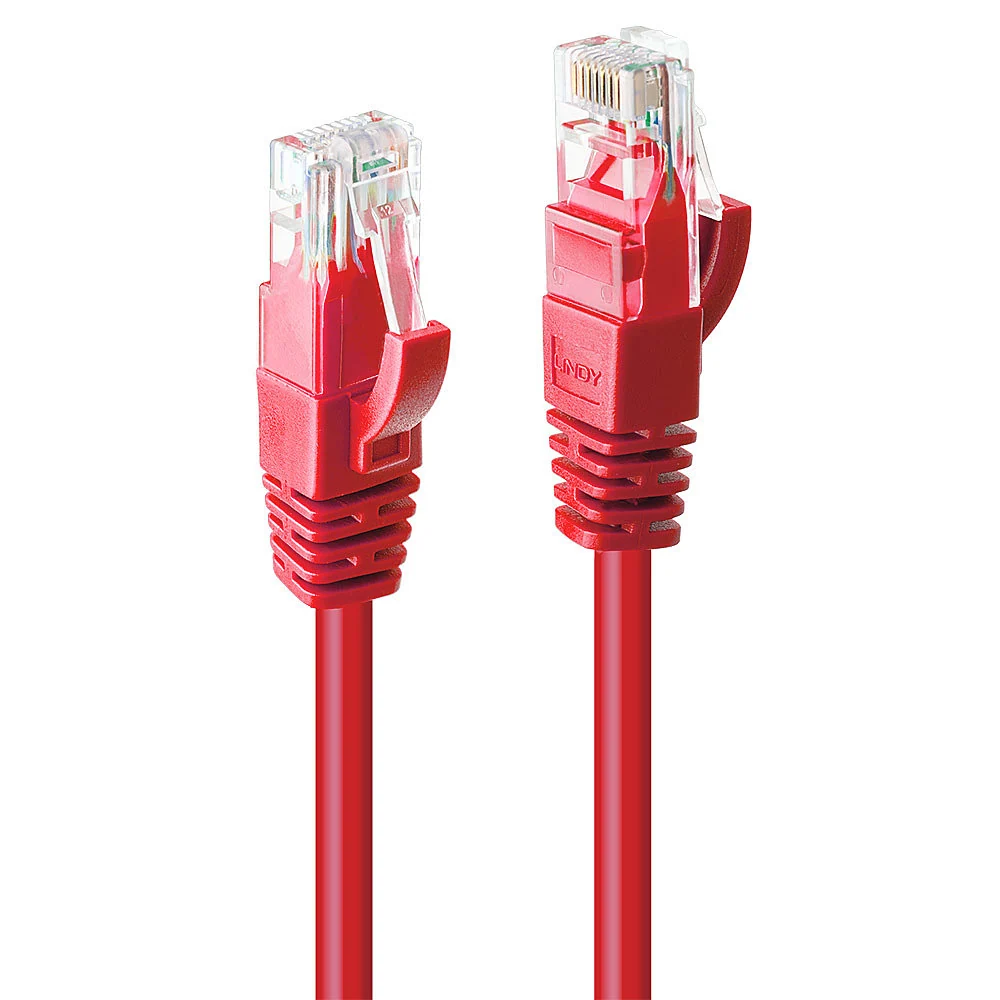 Lindy 48033 cabo de rede Vermelho 2 m Cat6 U/UTP (UTP)