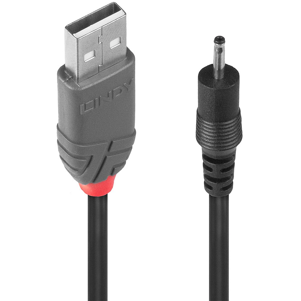 Lindy 70265 cabo de energia Preto 1,5 m USB EIAJ-01 (2.5 mm, 0.