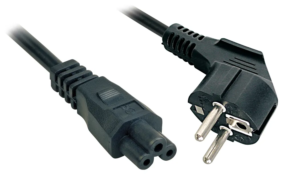 Lindy 2m, CEE 7/7 - IEC 320 C5 Preto CEE7/7 Acoplador C5