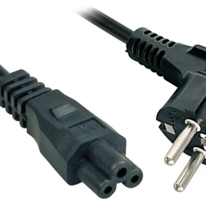 Lindy 5m, CEE 7/7 - IEC 320 C5 Preto CEE7/7 Acoplador C5