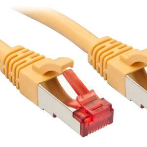 Lindy RJ-45/RJ-45 Cat6 1m cabo de rede Amarelo S/FTP (S-STP)