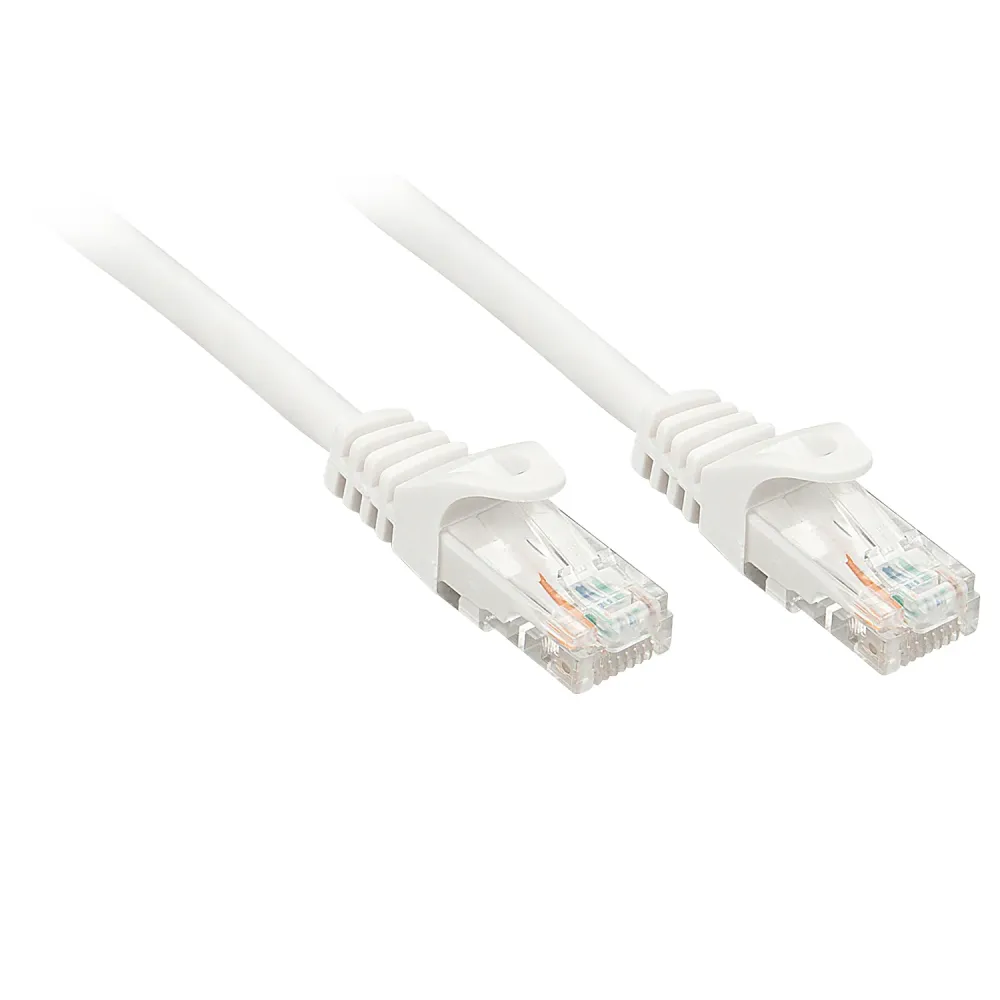 Lindy RJ-45/RJ-45 Cat6 5m cabo de rede Branco U/UTP (UTP)