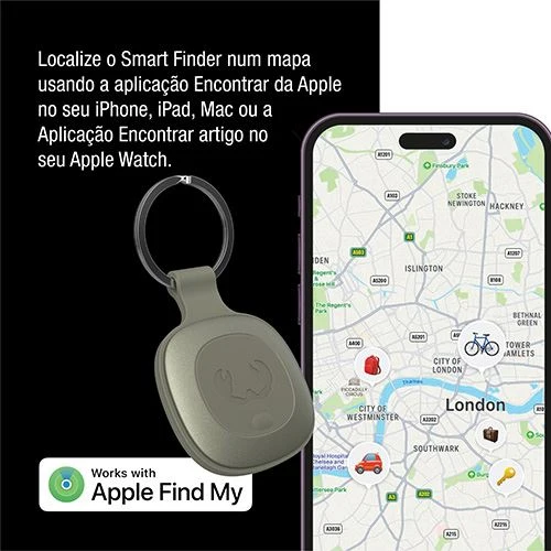 Localizador sem Fios Fresh 'n Rebel Smart Finder Tag - Dried Green
