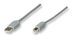 Manhattan 341028 cable USB USB 1.1 5 m USB USB B Gris
