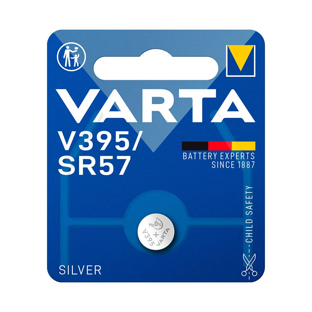 MICRO PILHA DE BOTÃO VARTA SILVER SR57 - V395 1,55V (BLÍSTER 1 UN