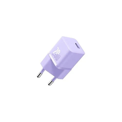 Mini Carregador USB-C Gan5 Baseus 20W - Roxo