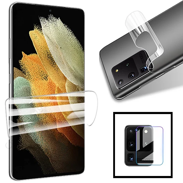 Película Hydrogel Full Cover Verso Com bordas Laterais para Samsung Galaxy M51
