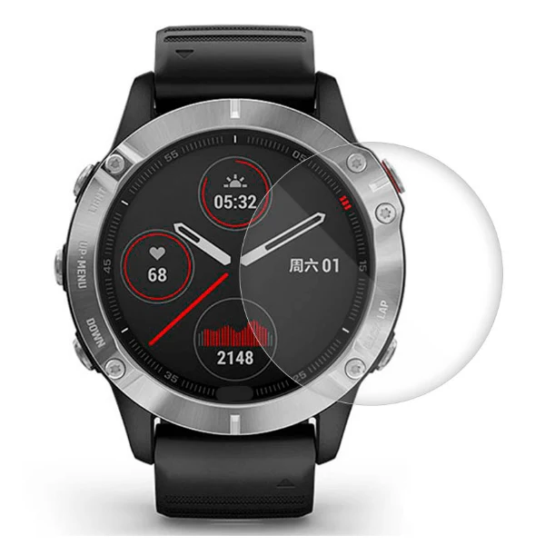 Película Protectora de Ecrã Vidro Temperado SmartWatch para Garmin Fenix 7 - Standard Edition 47mm