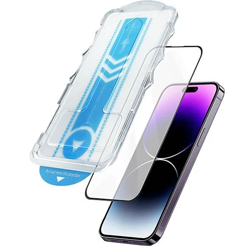 Pelicula de Vidro Temperado com Aplicador 4-OK para iPhone 15 Plus - Transparente