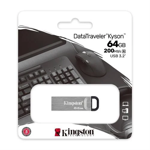 PEN DRIVE KINGSTON 64GB DATATRAVELER KYSON USB 3.2 -DTKN