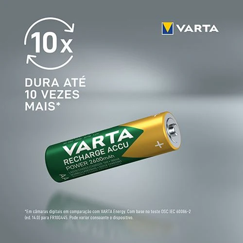Pilha Recarregável Varta Accu Power AA - 4 Unidades