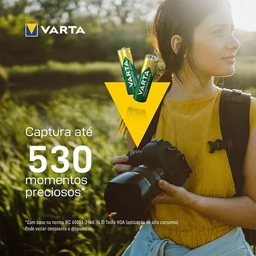 Pilha Recarregável Varta Accu Power AA - 4 Unidades