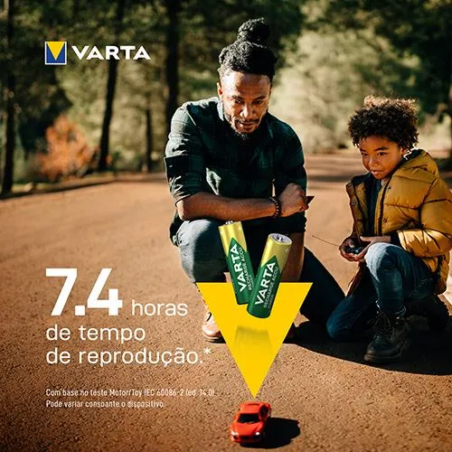 Pilhas Recarregáveis Varta Recharge Accu Power AA 2100mAh - 4 Unidades