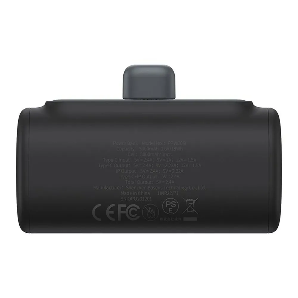 Powerbank Baseus P10068307113-00 Preto 5000 mAh