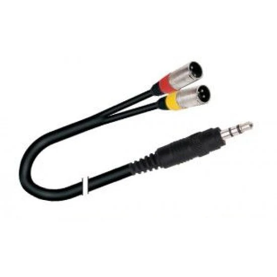 Cable Miniplug estereo dos XLR macho 5 MTR PRODB