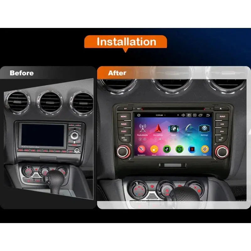 Radio CarPlay Android Auto Bluetooth USB Audi TT 8J