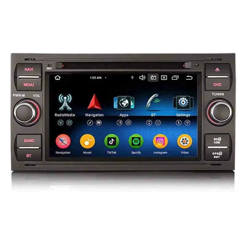 Radio CarPlay Android Auto Bluetooth USB Ford Fiesta Focus Fusion Galaxy Kuga Transit