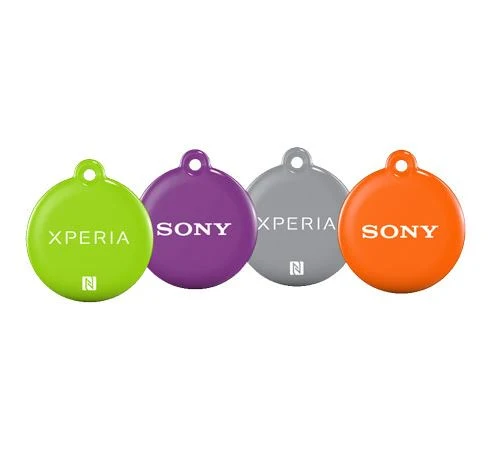 Smart Tags Sony NFC NT2 - 4 Unidades - Verde | Cinzento | Laranja | Roxo