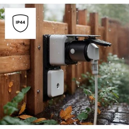 Tomada Exterior Inteligente Hama 00176655 | 2300W | 16A | Preto