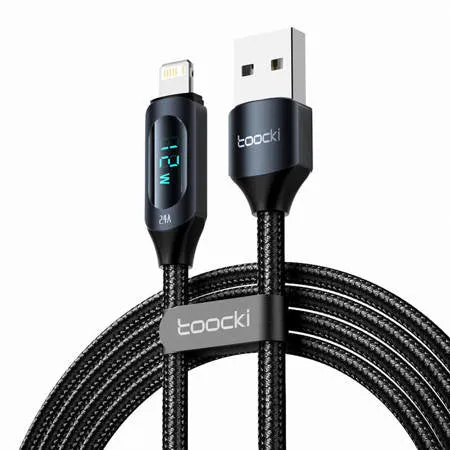 TOOCKI CABO USB -L, 1M, 12W PRETO