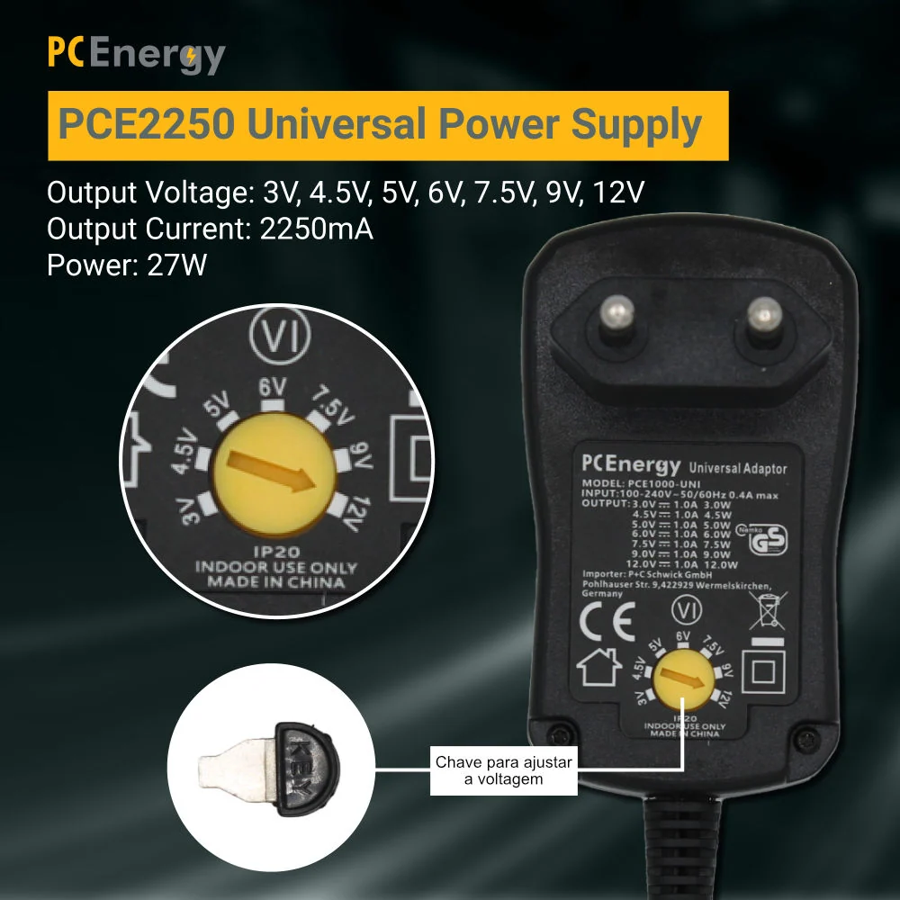 Transformador AC230V/DC3 12V 2250mA