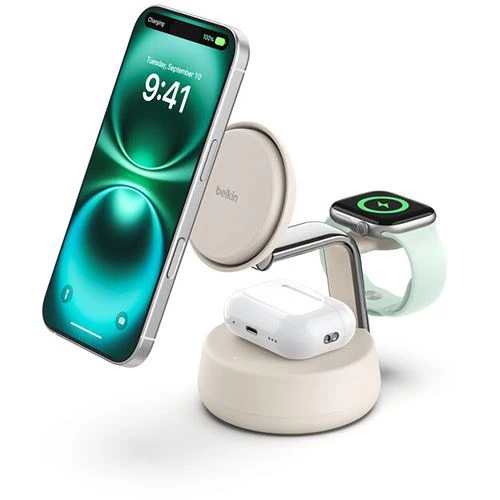 Base Carregamento 3 em 1 Belkin UltraCharge Pro - Branca