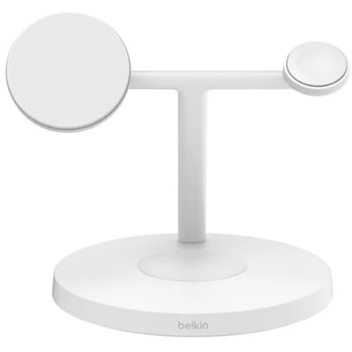 Base de Carregamento Bluetooth QI2 3 em 1 com MagSafe Belkin BOOST↑CHARGE Pro™ - Branca
