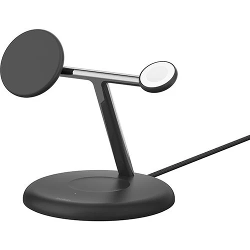Base de Carregamento Wi-fi QI2 3 em 1 com MagSafe Belkin BOOST↑CHARGE™ - Preta