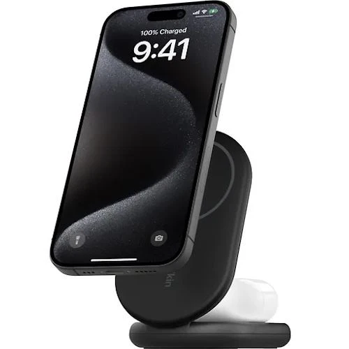 Base de Carregamento Wireless Magnético Dualista Belkin BoostCharge Qi2 15W WIZ028vfBK - Preto