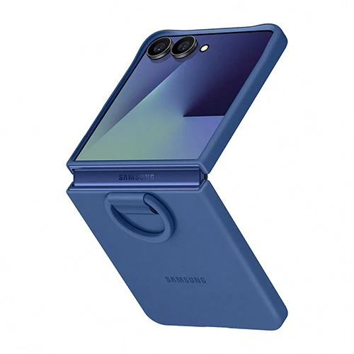 Capa de Siliconado com Anel Z Flip7 - Azul