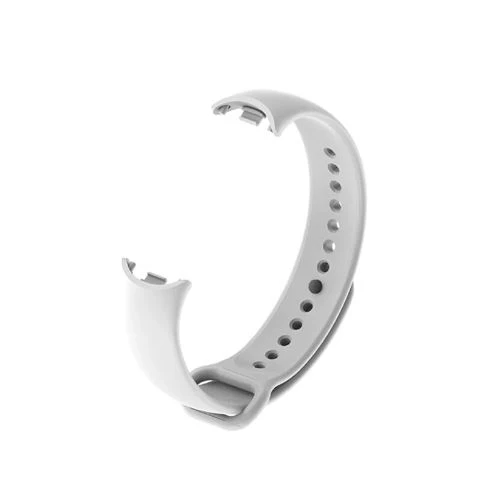 Pulseira Antialérgica Bracelete em Silicona 4-OK Xiaomi Mi Band - Branca