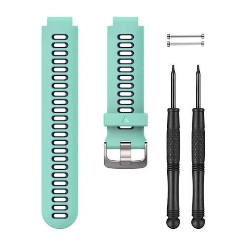 Pulseira de Silicona para Garmin Forerunner® - Azul gelo e Azul noite | Garantia de 1 Ano