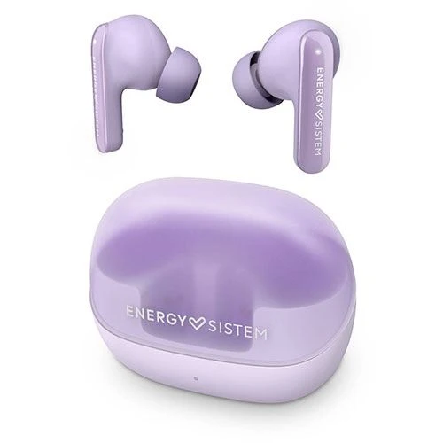 Auriculares True Livre de fios Bluetooth Energy Sistem Serenity ANC - Lilás com Carregador Sem Fio